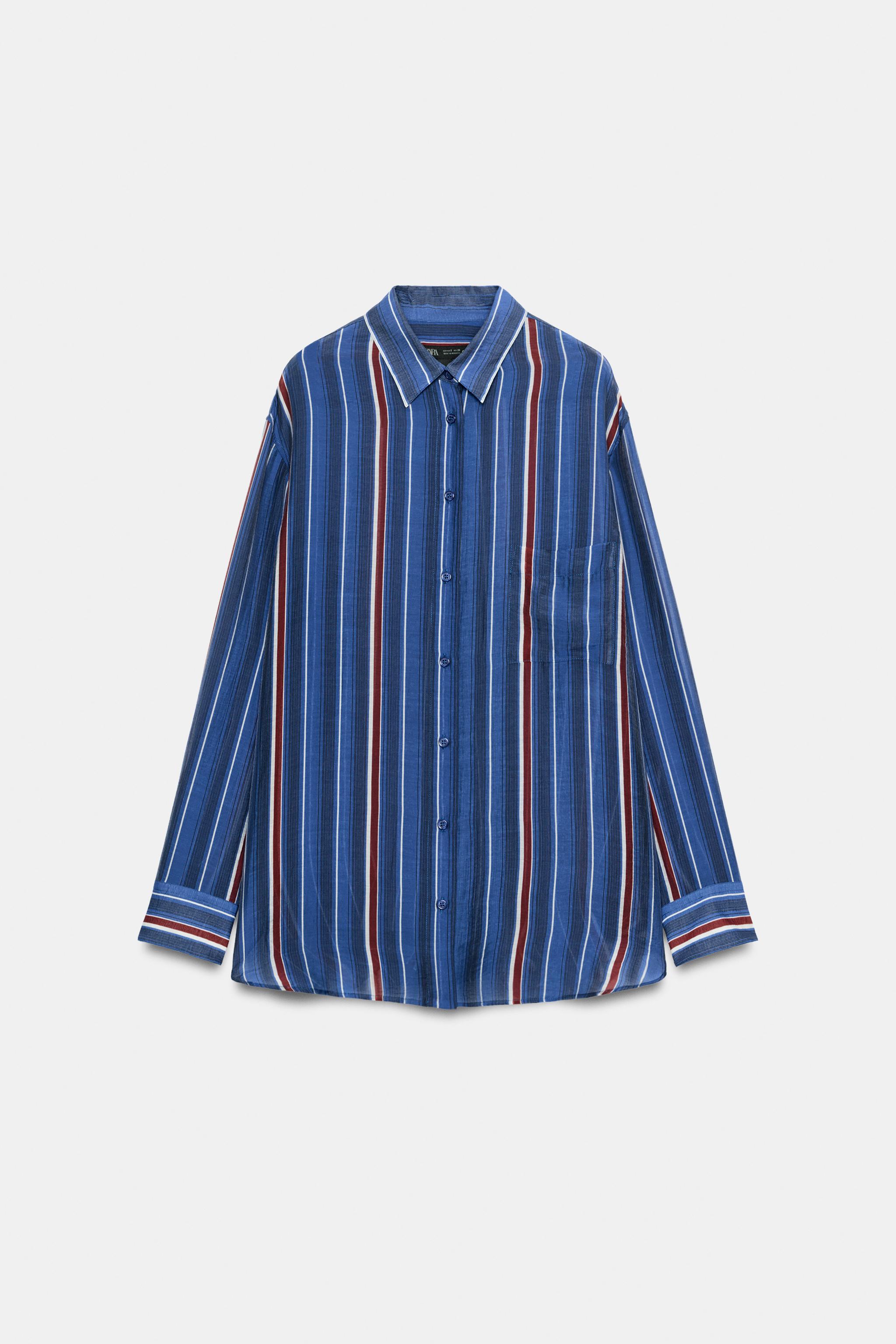 ZW COLLECTION LONG STRIPED SHIRT